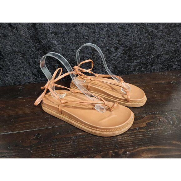 NEW Nine West Sarest 3 Brown Open Toe Strappy Sandal/Sz. 7M - Picture 3 of 9